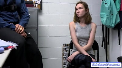 A Small Tits Teen Gets Caught Stealing She Submits To Strip Search Just To Avoid Jail Then The Shoplifter Blowjobs And Agrees To Get Her Ass Fucked 400x225 adult video thumbnail