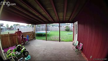 Back Porch Wife Gets Cream Pied adult video thumbnail
