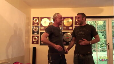 Handsome Guy Sharing His Gf Nikki Blonde With His Father 400x225 adult video thumbnail